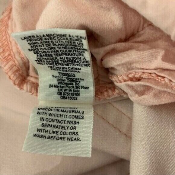 Free People Pink High Rise Ankle Skinny Jeans Stretch Casual Pants 28 - Picture 8 of 9